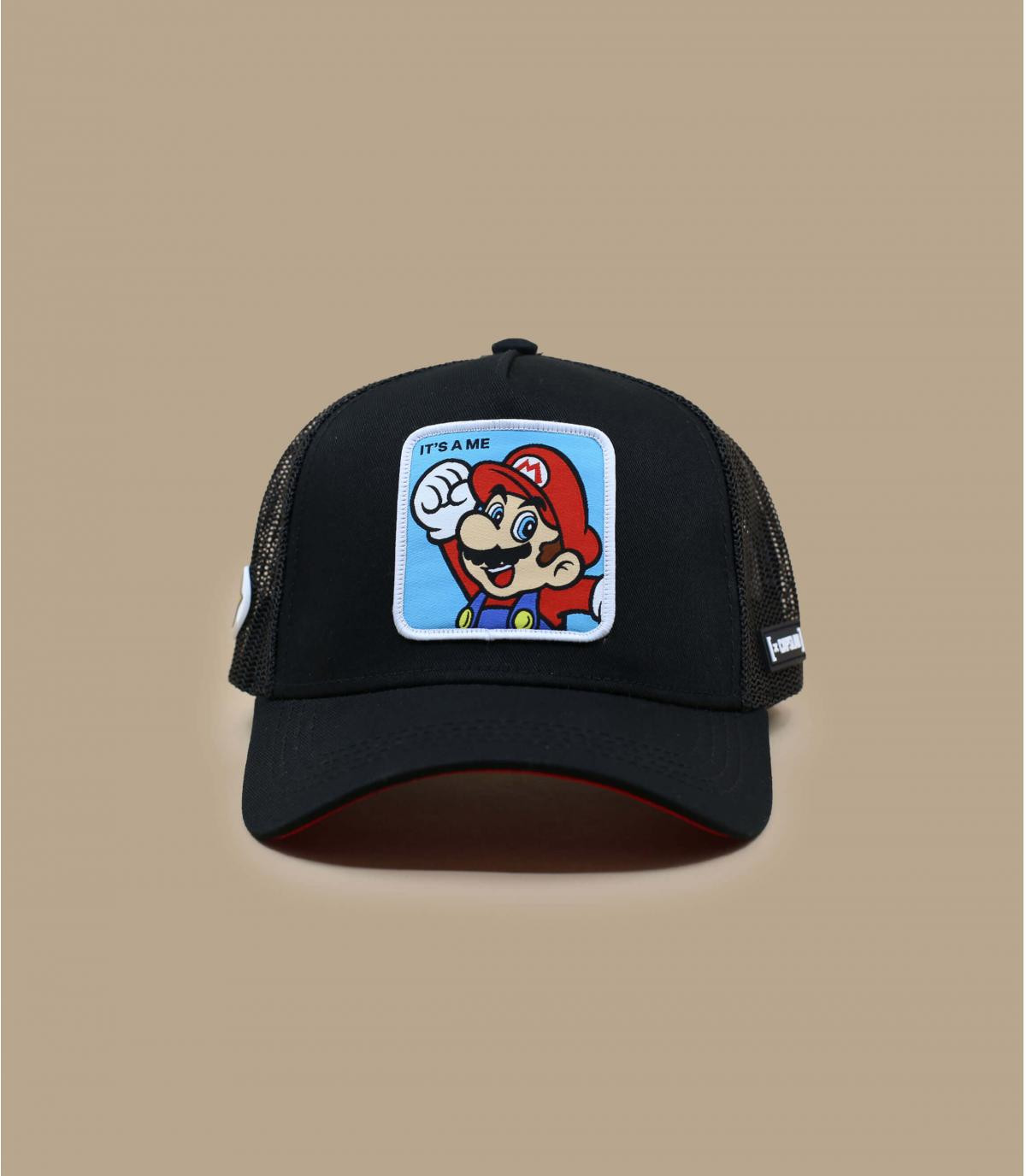 rood zwart mario trucker - Trucker Mario Capslab : Headict